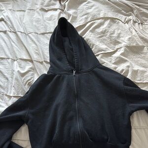 Black Zip-Up Hoodie